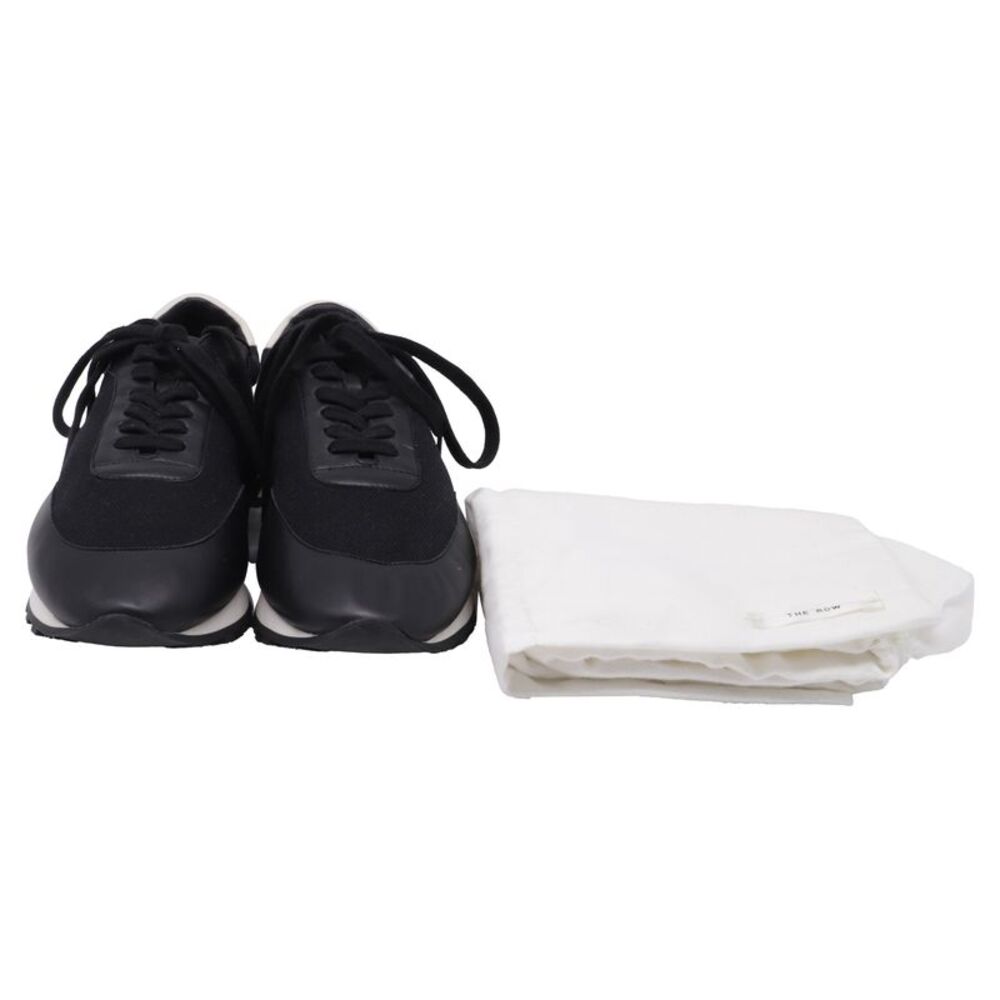 The Row Owen Sneakers in Black Leather - Picture 6 of 12